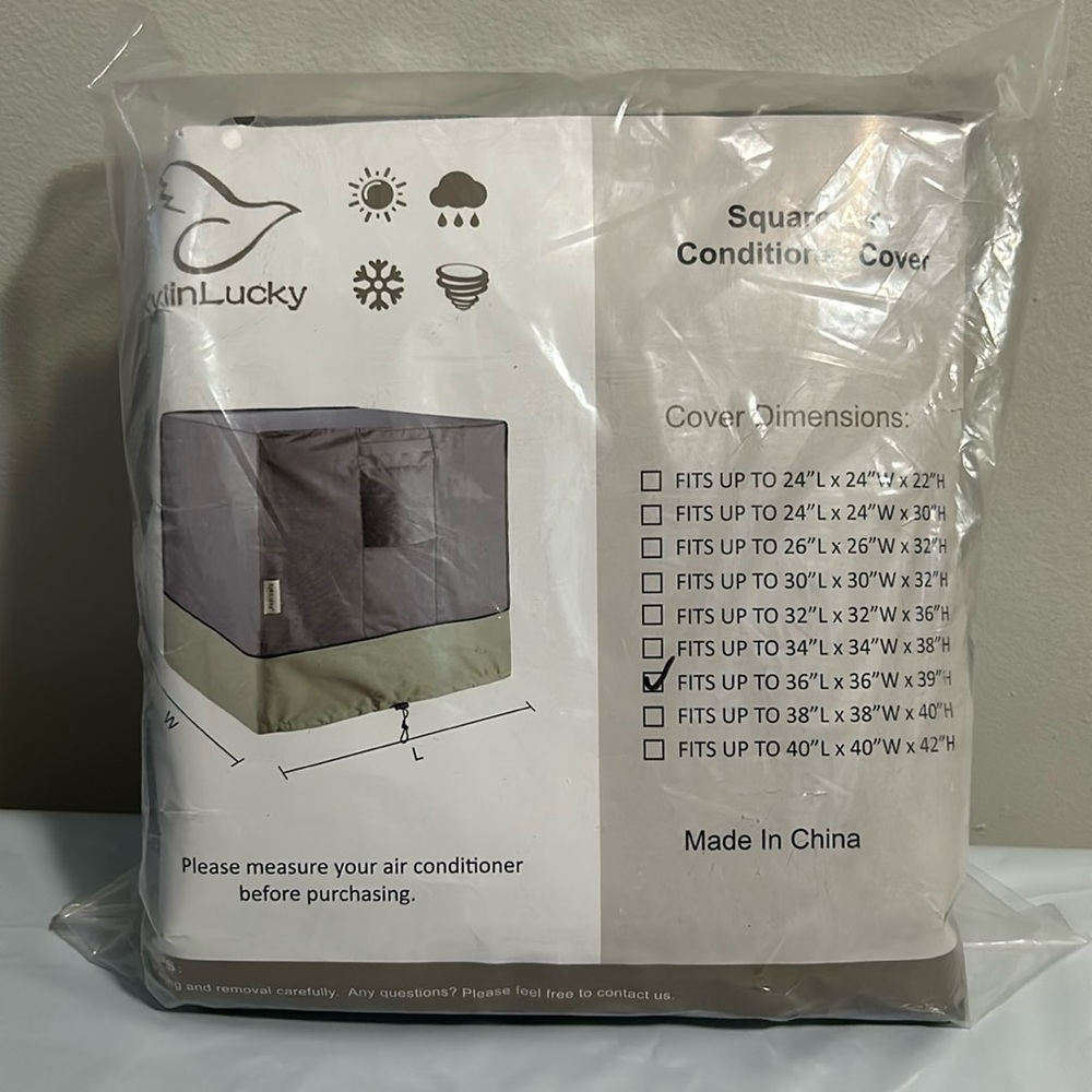 New never used air conditioner cover